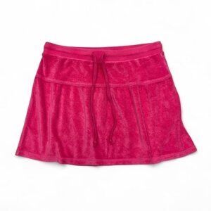 Vintage Old Navy Y2K Mini‎ Skirt Terry Hot Pink Low Waisted Small